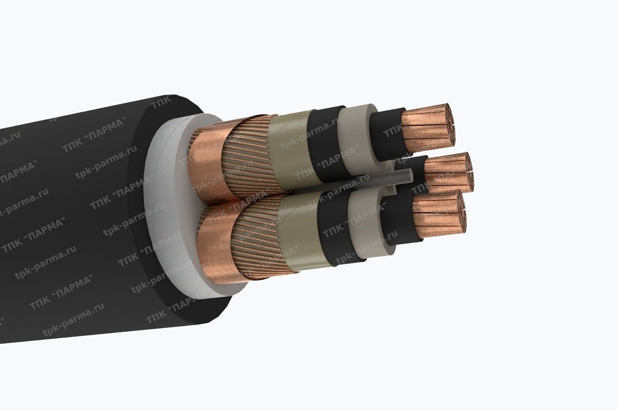 Фотография провода Кабель ПвПуг 3х300/120 - 20кВ