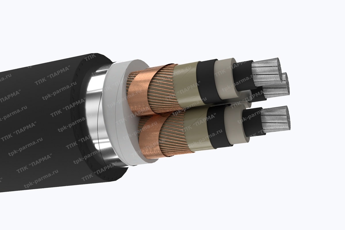 Кабель АПвБВнг(B)-LS 3х95/70 - 35кВ